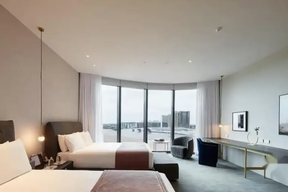 VIP suite living room over the Torrens